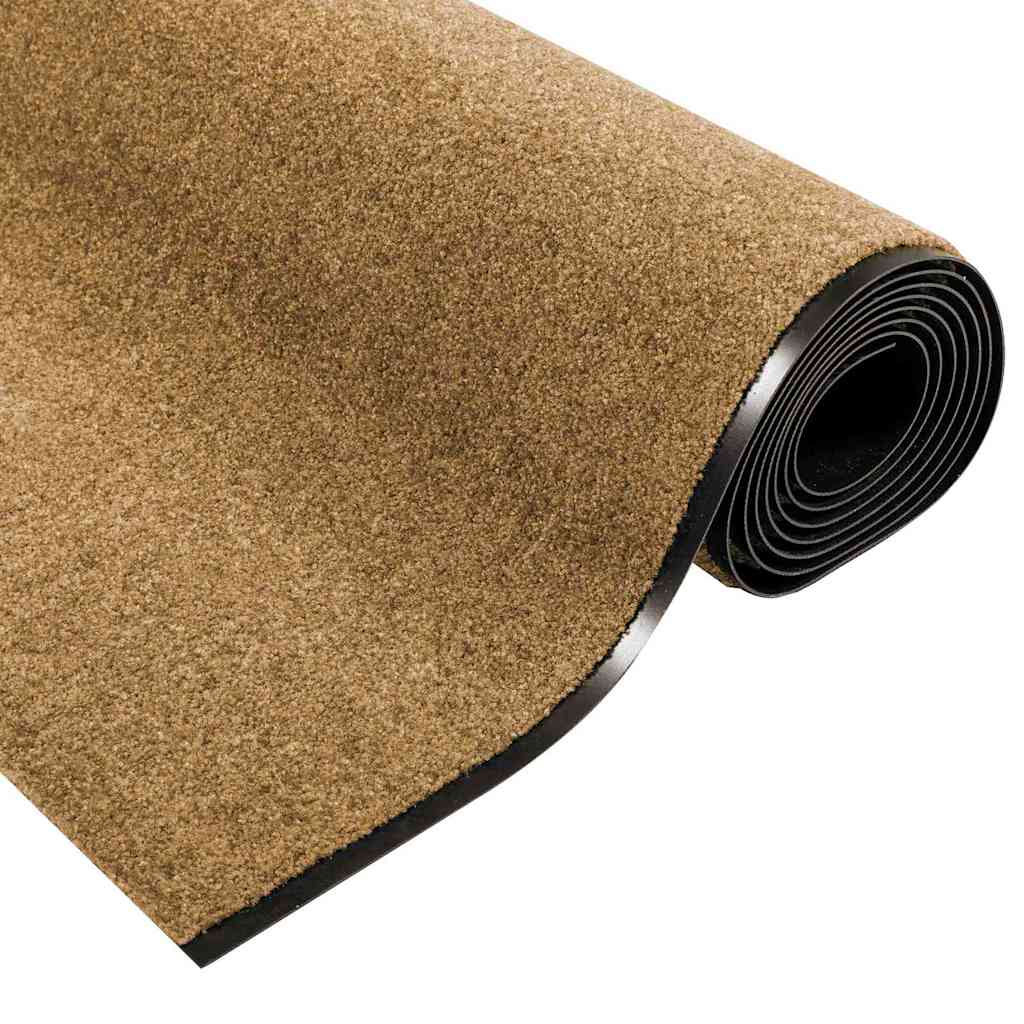 Tappetino Altro Crema e Nero 120 x 350 cm Poliammide e PVC | homemem39