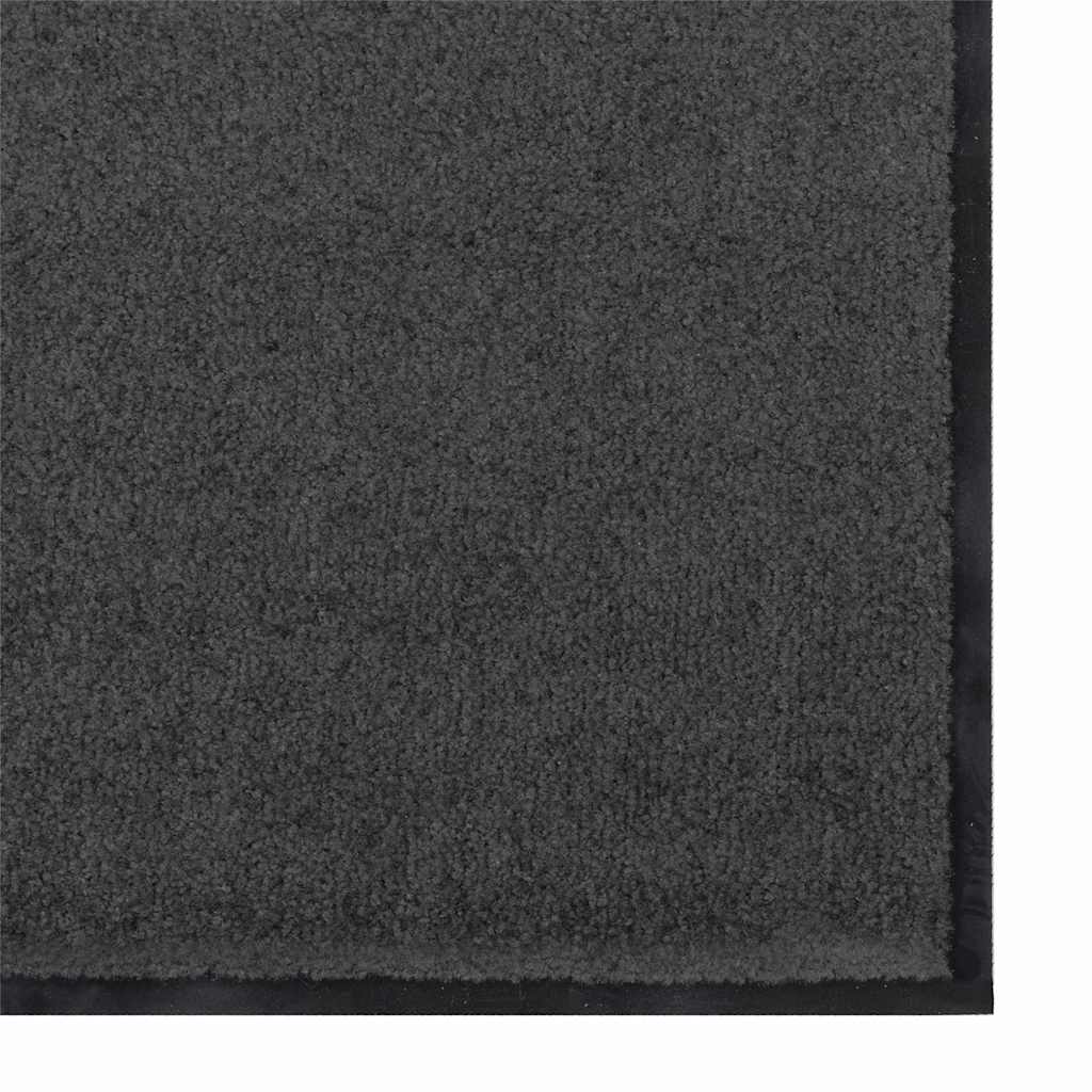 Tappetino Antracite e Nero 60 x 180 cm 100% Poliammide | homemem39