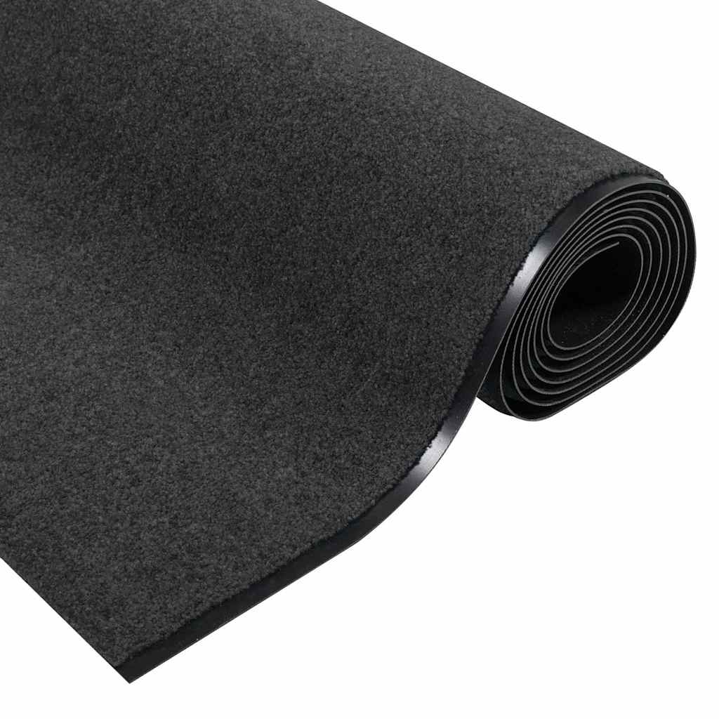 Tappetino Antracite e Nero 120 x 400 cm 100% Poliammide | homemem39