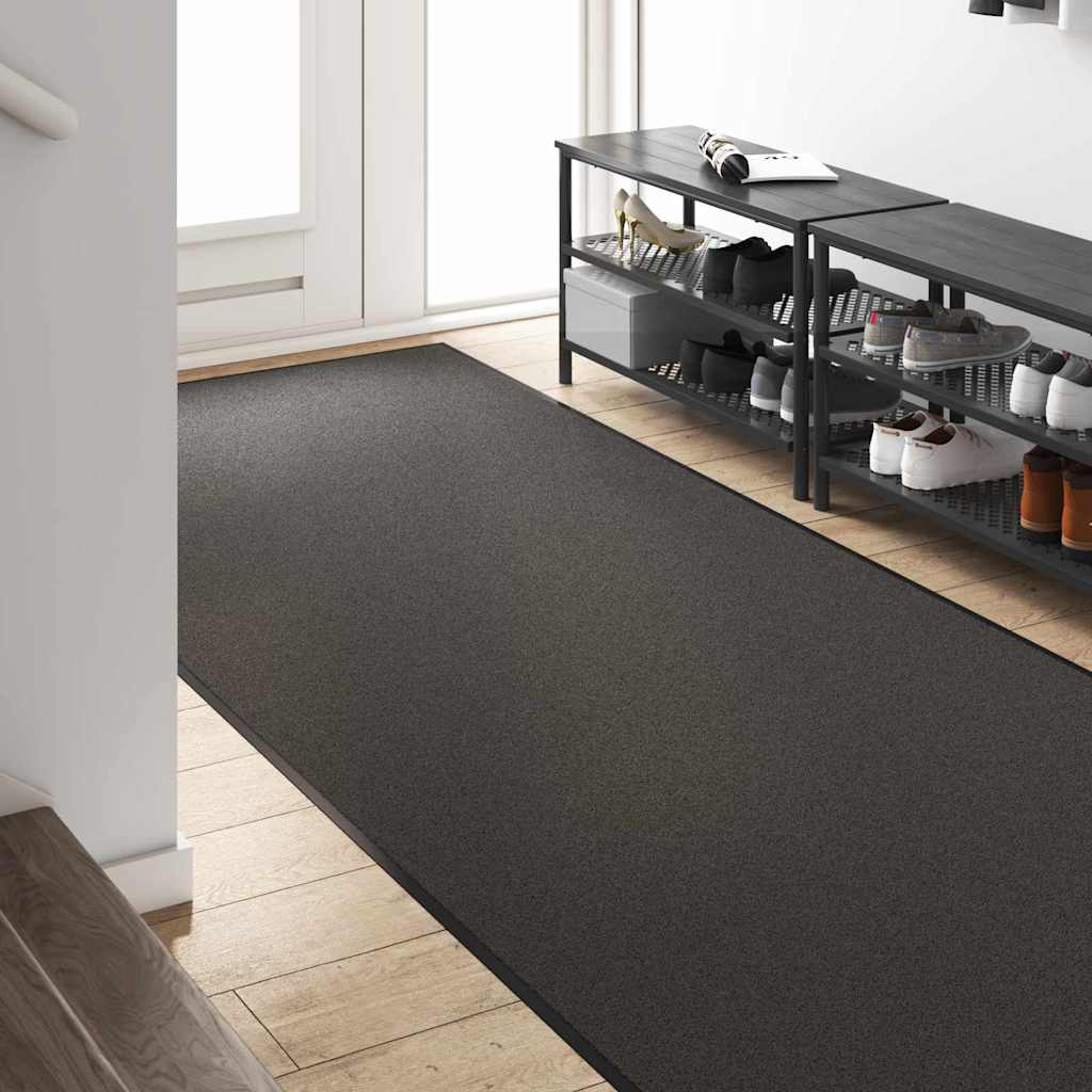 Tappetino Antracite e Nero 120 x 400 cm 100% Poliammide | homemem39