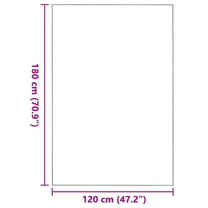 Tappetino Marrone e Nero 120 x 180 cm 100% Poliammide | homemem39