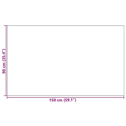 Tappetino Beige e Nero 90 x 150 cm 100% Poliammide | homemem39