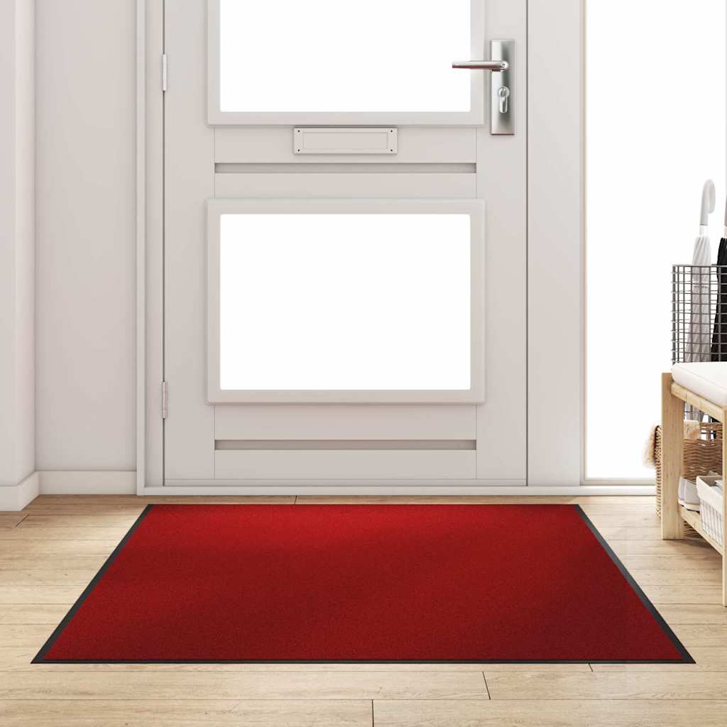 Tappetino Rosso e Nero 120 x 180 cm 100% Poliammide | homemem39