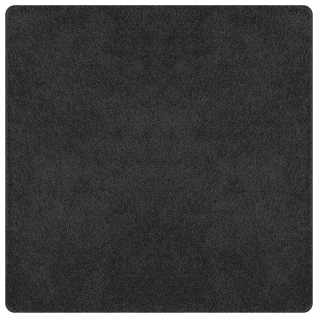Tappeto Shaggy Antiscivolo Grigio scuro 200 x 200 cm PP