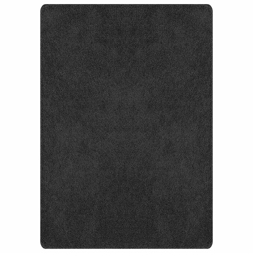 Tappeto Shaggy Antiscivolo Grigio scuro 240 x 340 cm PP