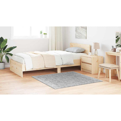 Tappeto Shaggy Antiscivolo Grigio 120 x 120 cm PP