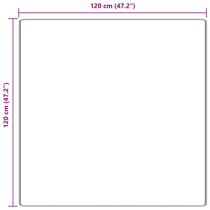 Tappeto Shaggy Antiscivolo Grigio 120 x 120 cm PP