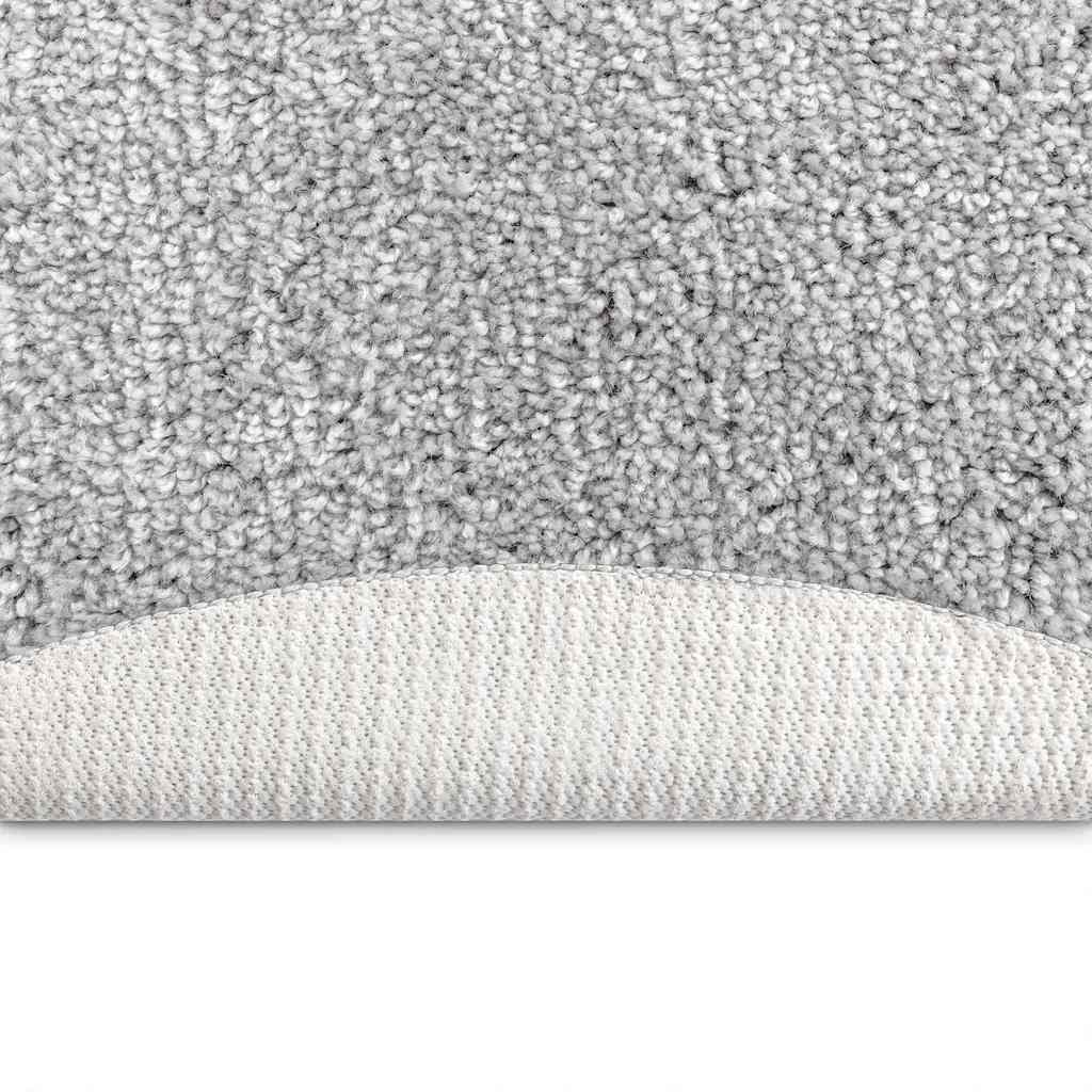 Tappeto Shaggy Antiscivolo Grigio 120 x 120 cm PP