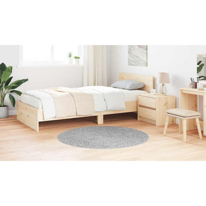 Tappeto Shaggy Antiscivolo Grigio 120 x 120 cm PP