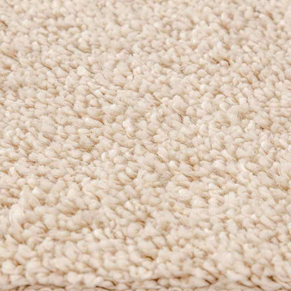 Tappeto Shaggy Antiscivolo Crema 120 x 120 cm PP
