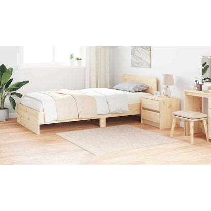 Tappeto Shaggy Antiscivolo Crema 120 x 120 cm PP