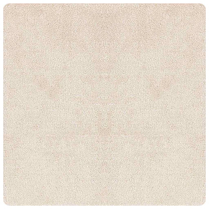Tappeto Shaggy Antiscivolo Crema 120 x 120 cm PP