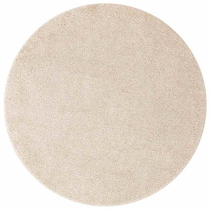 Tappeto Shaggy Antiscivolo Crema 160 x 160 cm PP