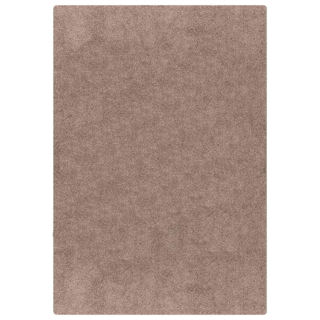 Tappeto Shaggy Antiscivolo Marrone 80 x 150 cm PP