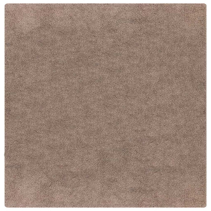 Tappeto Shaggy Antiscivolo Marrone 120 x 120 cm PP