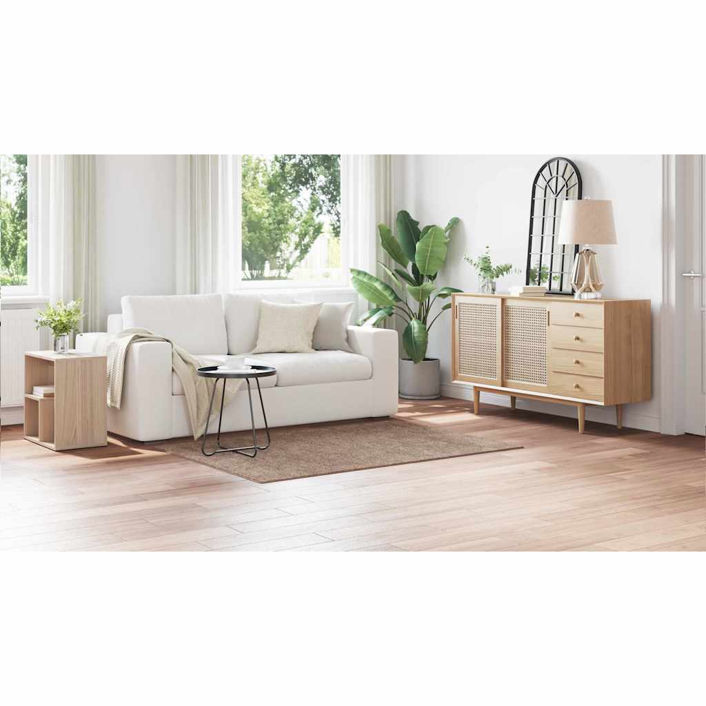 Tappeto Shaggy Antiscivolo Marrone 120 x 170 cm PP