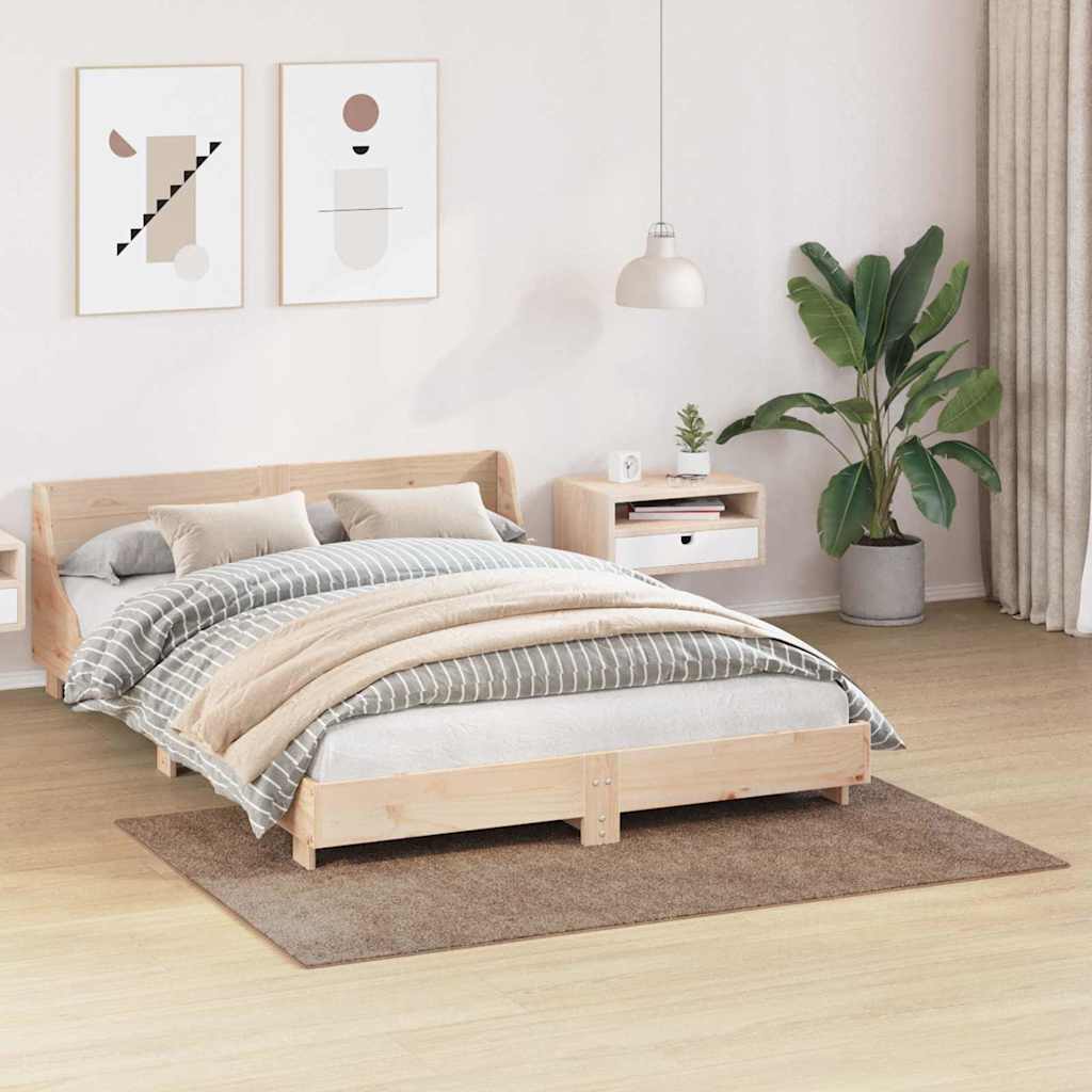 Tappeto Shaggy Antiscivolo Marrone 120 x 170 cm PP