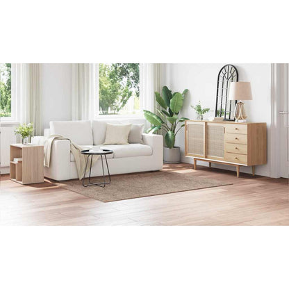 Tappeto Shaggy Antiscivolo Marrone 140 x 200 cm PP