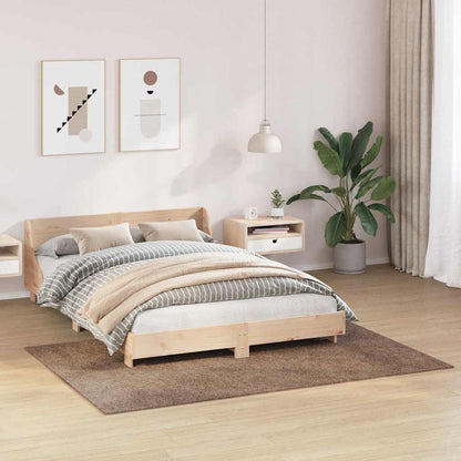 Tappeto Shaggy Antiscivolo Marrone 140 x 200 cm PP