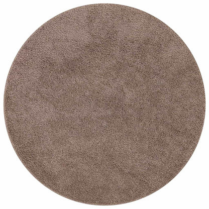 Tappeto Shaggy Antiscivolo Marrone 90 x 90 cm PP