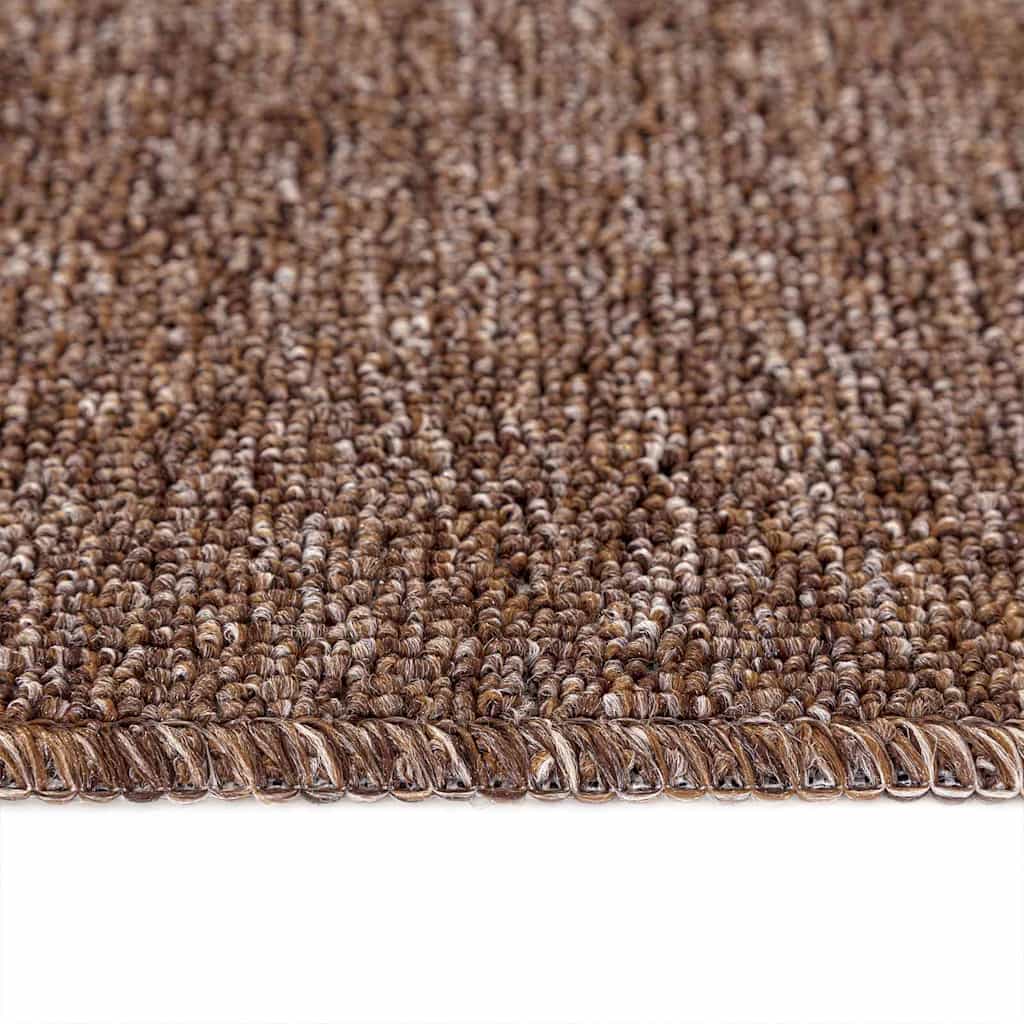 Tappetini Antiscivolo per Scale 15 pcs Marrone 75 x 20 cm PP | homemem39