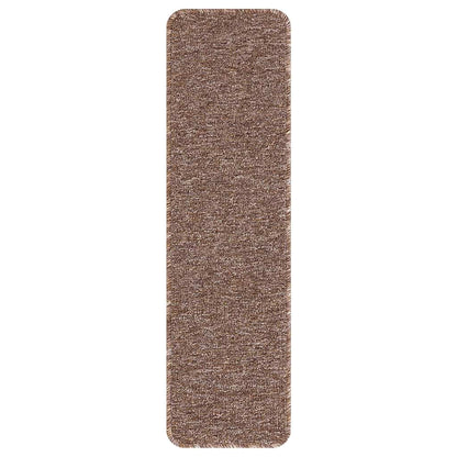 Tappetini Antiscivolo per Scale 15 pcs Marrone 75 x 20 cm PP | homemem39