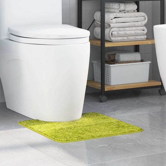 Tappeto Antiscivolo per Bagno con Taglio per Toilette Verde | homemem39