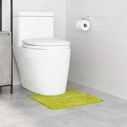 Tappeto Antiscivolo per Bagno con Taglio per Toilette Verde | homemem39
