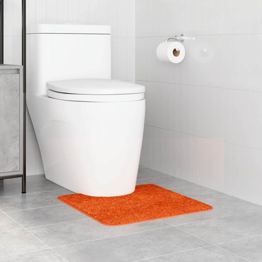 Tappeto Antiscivolo per Bagno con Taglio per Toilette Arancione | homemem39