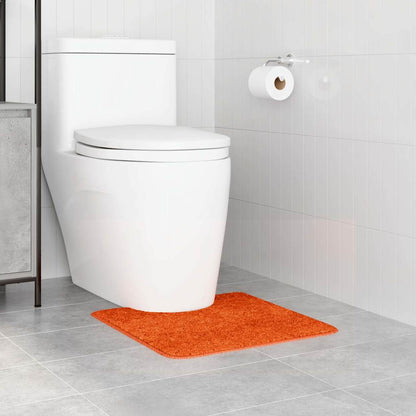 Tappeto Antiscivolo per Bagno con Taglio per Toilette Arancione | homemem39
