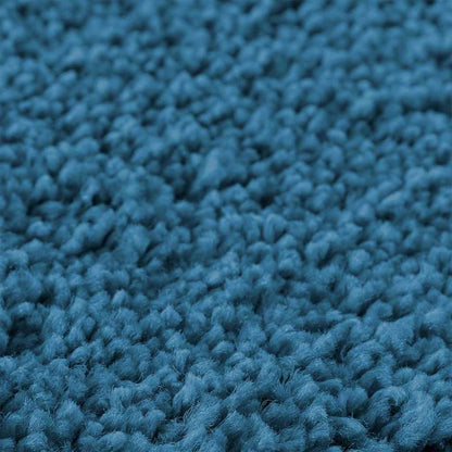 Tappeto Antiscivolo per Bagno con Taglio per Toilette Blu | homemem39
