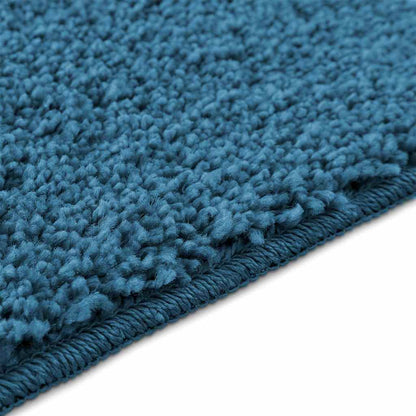 Tappeto Antiscivolo per Bagno con Taglio per Toilette Blu | homemem39