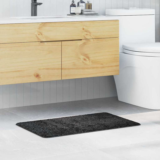 Tappeto da bagno Grigio scuro 50 x 80 cm Polipropilene