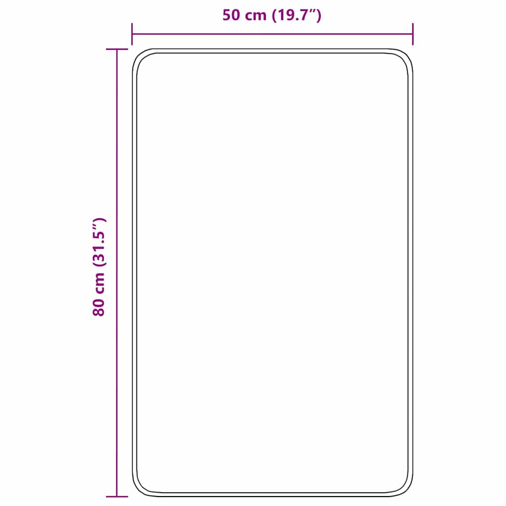 Tappetino da bagno antiscivolo Marrone 50 x 80 cm PP | homemem39