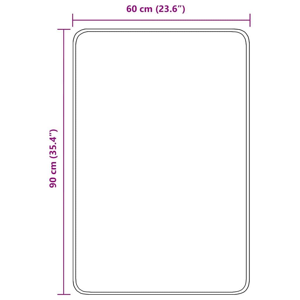 Tappetino da bagno antiscivolo Marrone 60 x 90 cm PP | homemem39