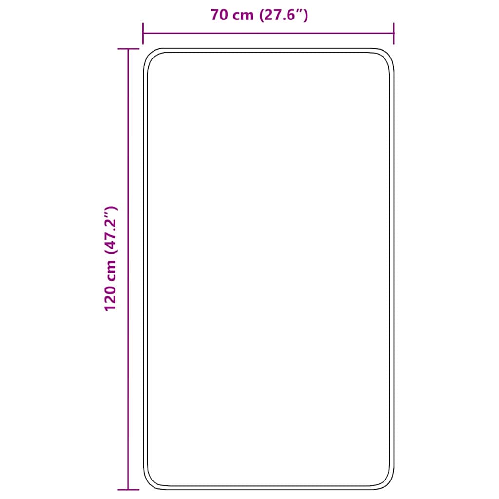 Tappetino da bagno antiscivolo Arancione 70 x 120 cm PP | homemem39