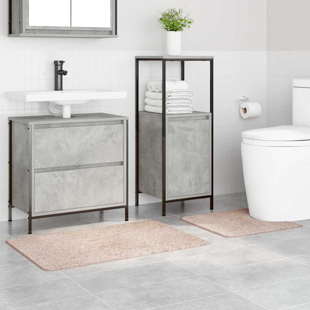 Set di tappetini antiscivolo per il bagno 2 pcs Crema PP | homemem39