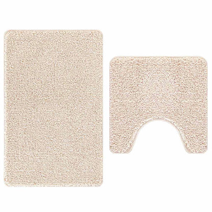 Set di tappetini antiscivolo per il bagno 2 pcs Crema PP | homemem39