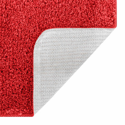 Set di tappetini antiscivolo per il bagno 2 pcs Rosso PP | homemem39