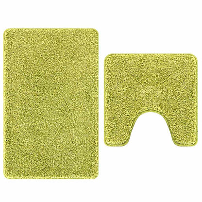 Set di tappetini antiscivolo per il bagno 2 pcs Verde PP | homemem39