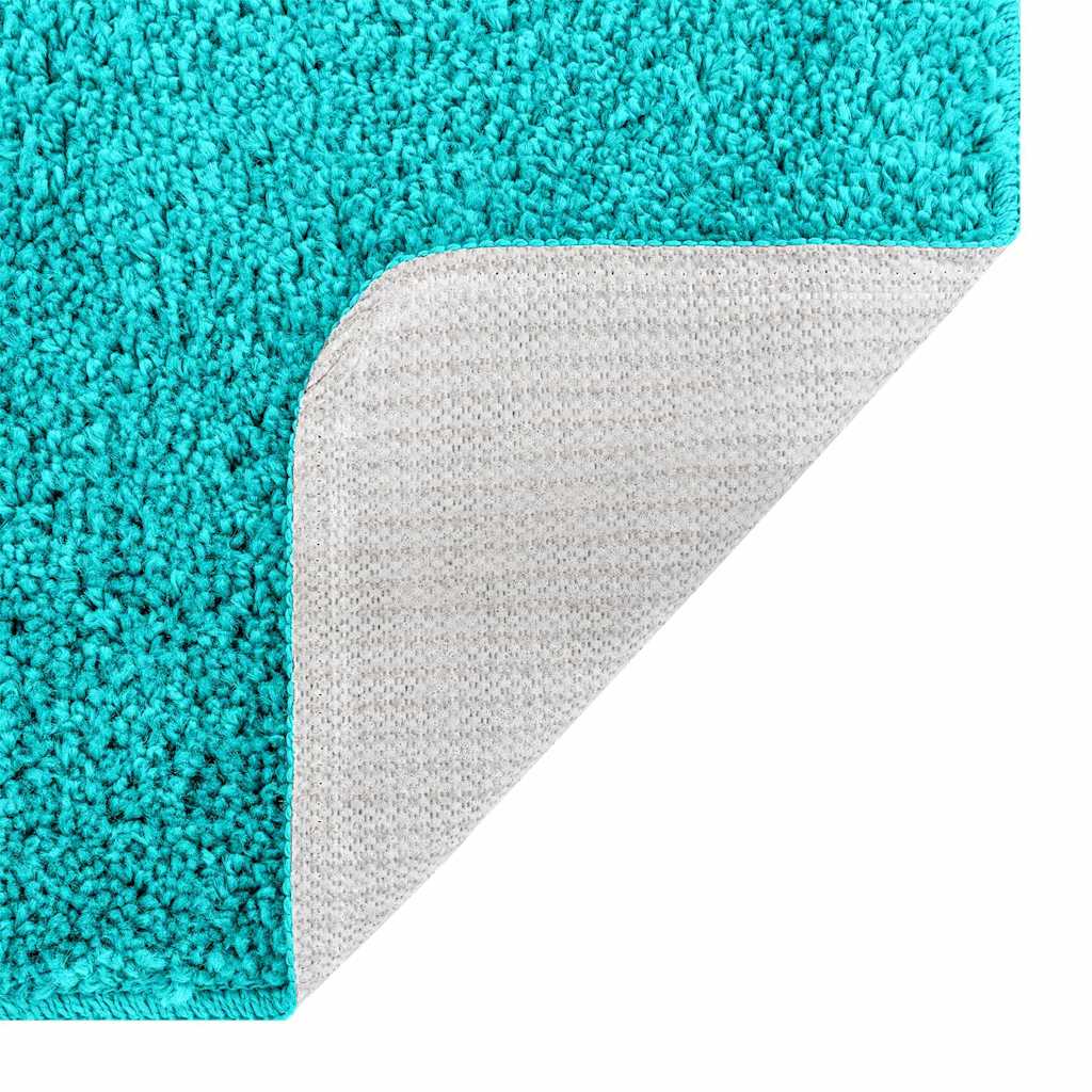 Set di tappetini antiscivolo per il bagno 2 pcs Turchese PP | homemem39