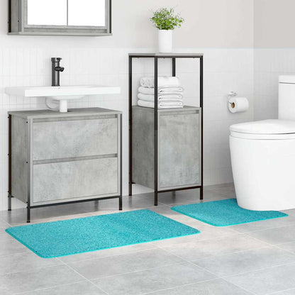 Set di tappetini antiscivolo per il bagno 2 pcs Turchese PP | homemem39