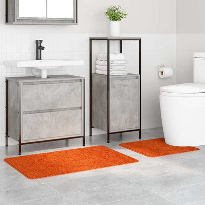 Set di tappetini antiscivolo per il bagno 2 pcs Arancione PP | homemem39