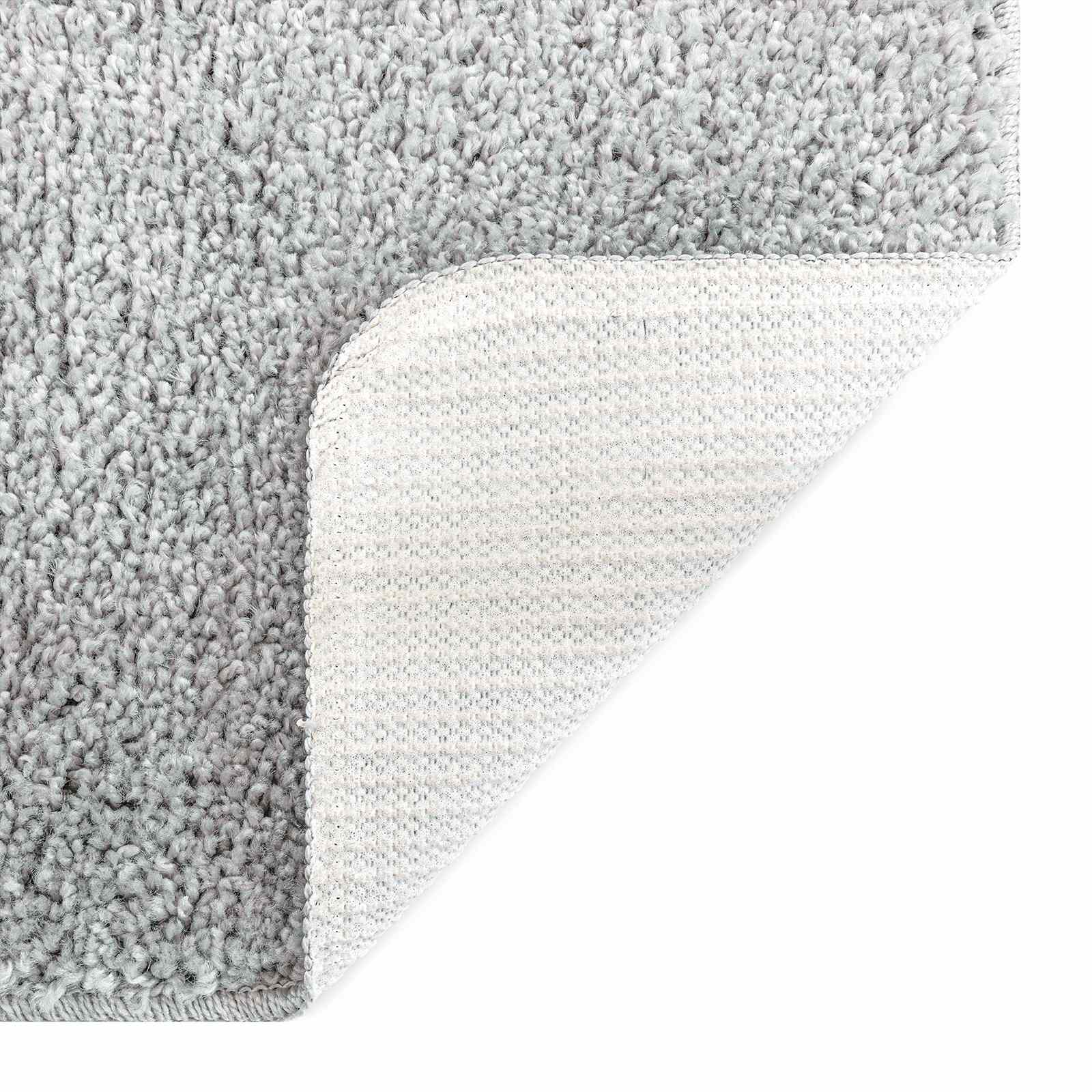 Set di tappetini antiscivolo per il bagno 3 pcs Grigio PP | homemem39