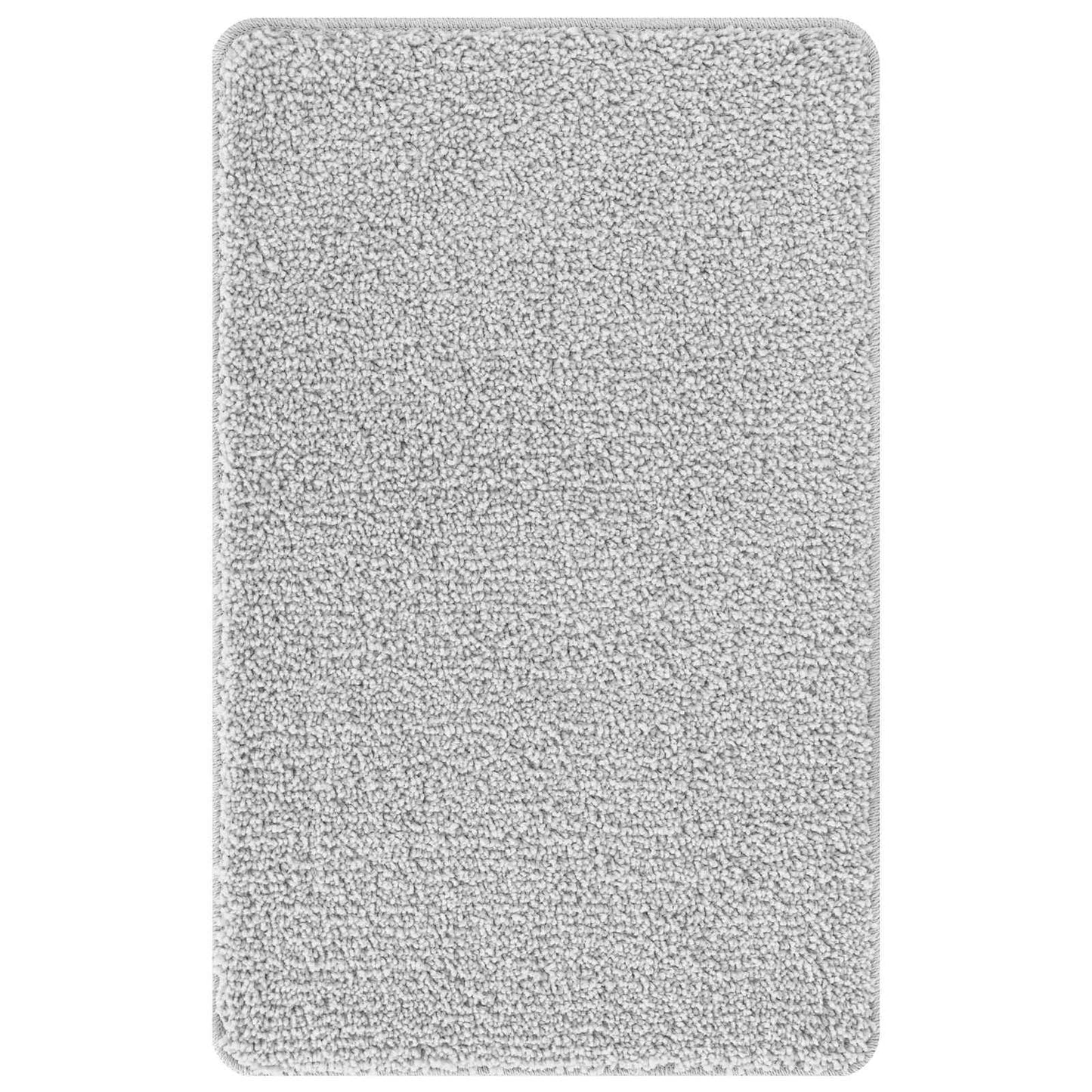 Set di tappetini antiscivolo per il bagno 3 pcs Grigio PP | homemem39
