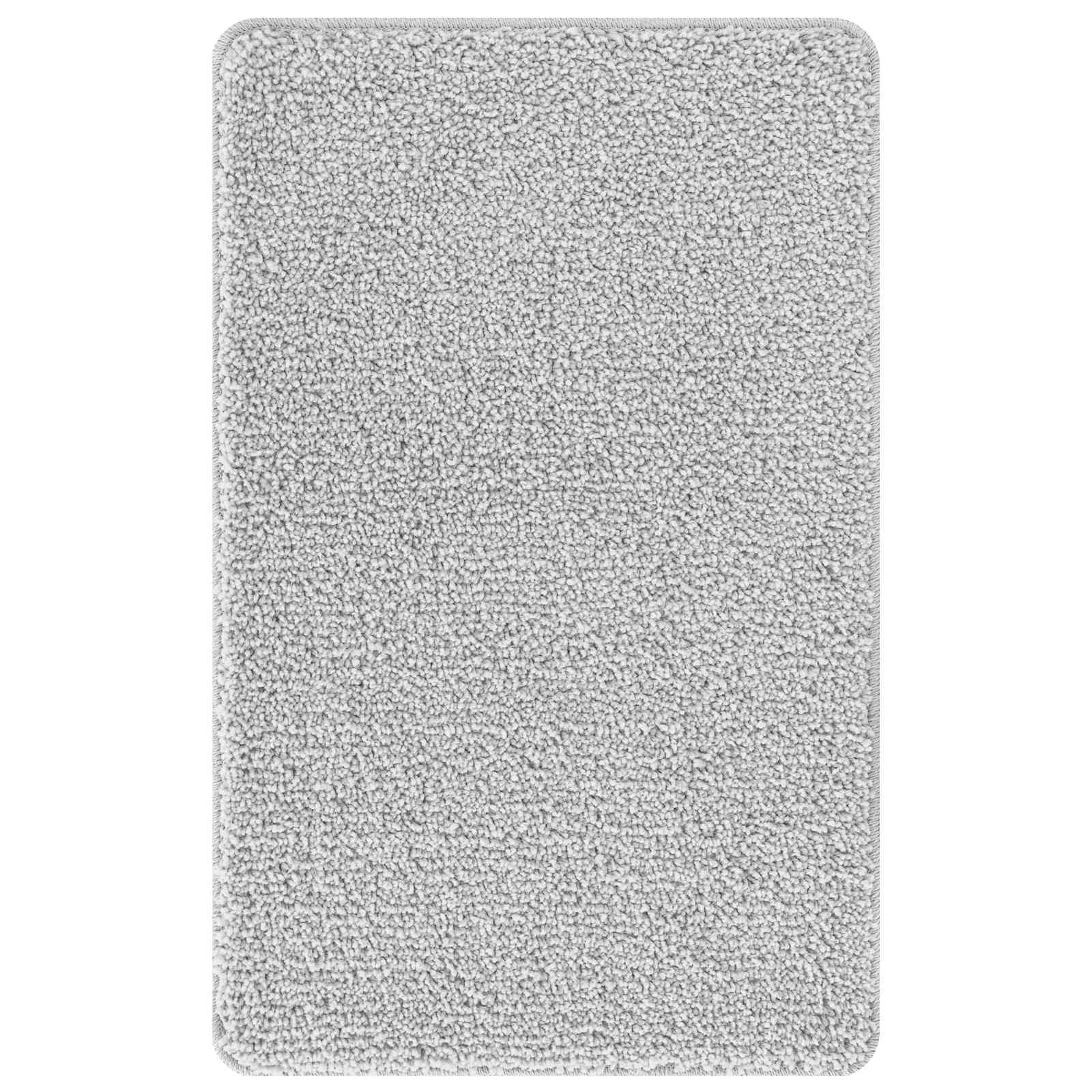 Set di tappetini antiscivolo per il bagno 3 pcs Grigio PP | homemem39