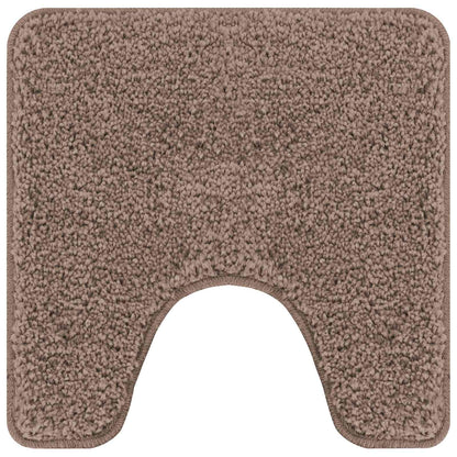 Set di tappetini antiscivolo per il bagno 3 pcs Marrone PP | homemem39