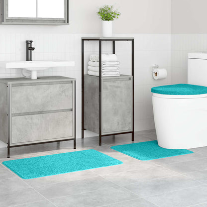 Set di tappetini antiscivolo per il bagno 3 pcs Turchese PP | homemem39