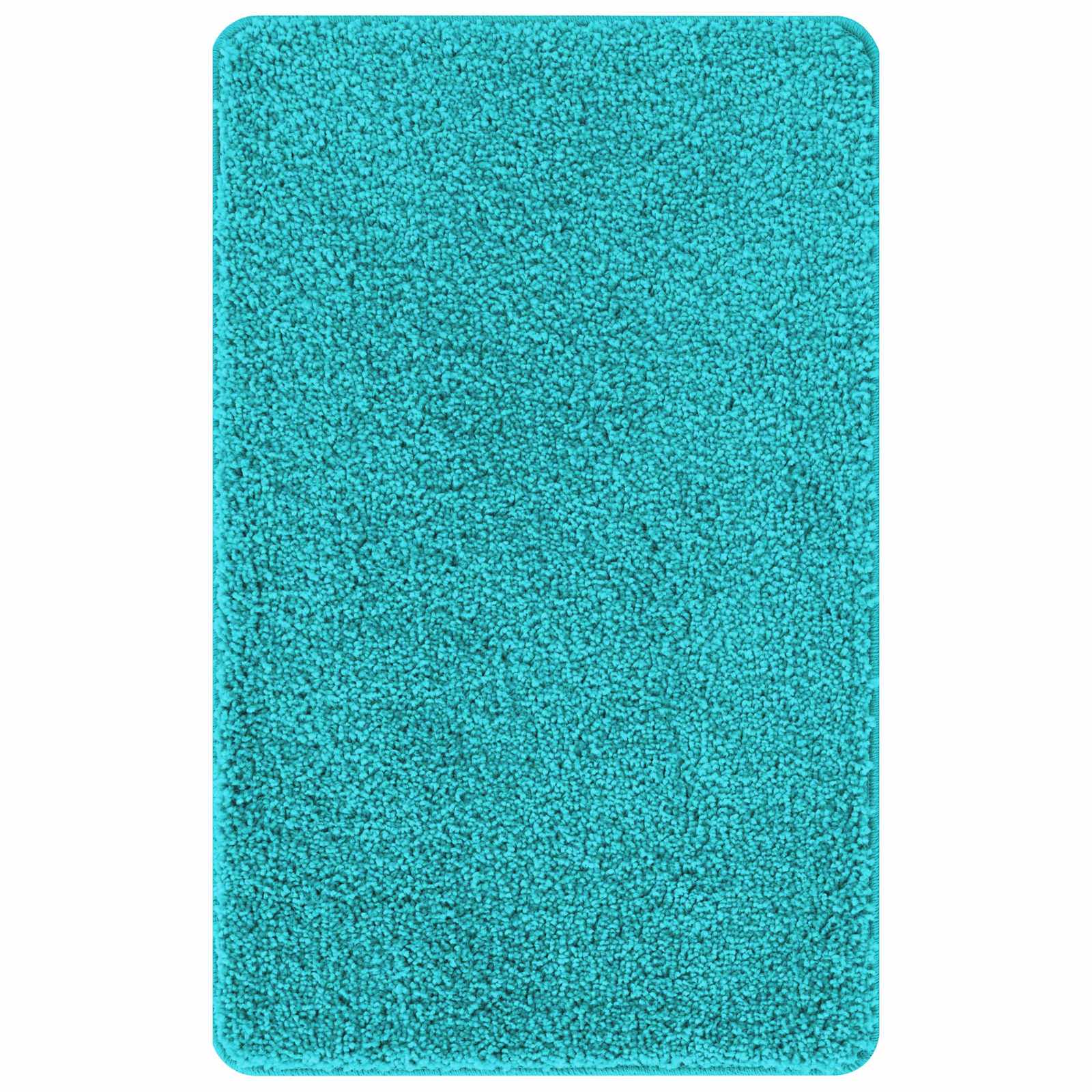 Set di tappetini antiscivolo per il bagno 3 pcs Turchese PP | homemem39
