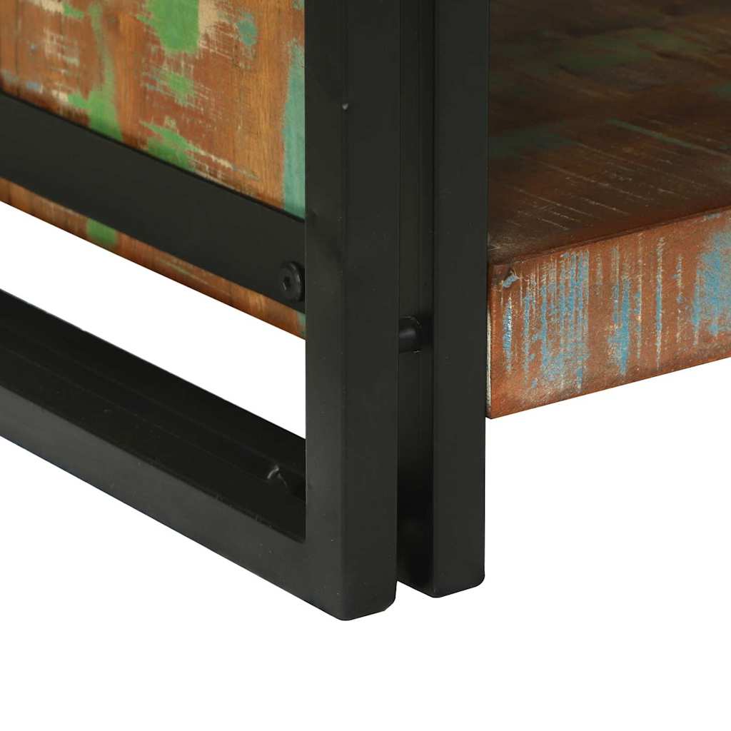 Tavolino da salotto 120 x 50 x 38 cm Legno Recuperato Massello | homemem39